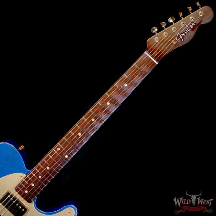Fender Custom Shop Kyle McMillin Masterbuilt 1959 HS Telecaster Brazilian Rosewood Neck Relic Lake Placid Blue 8.25 LBS (US Only / No International Shipping) - Image 4