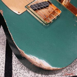 Fender Custom Shop Kyle McMillin Masterbuilt 1959 HS Telecaster Brazilian Rosewood Neck Relic Sherwood Green Metallic 7.15 LBS (US Only / No International Shipping) - Image 10