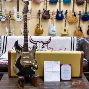 Fender Custom Shop Kyle McMillin Masterbuilt 1957 Stratocaster Hardtail Brazilian Rosewood Neck Heavy Relic Black 6.90 LBS (US Only / No International Shipping) - Image 6