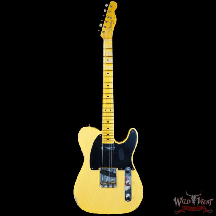 Fender Custom Shop Limited Edition 70th Anniversary Broadcaster (Telecaster) Relic Nocaster Blonde 7.30 LBS - Image 3