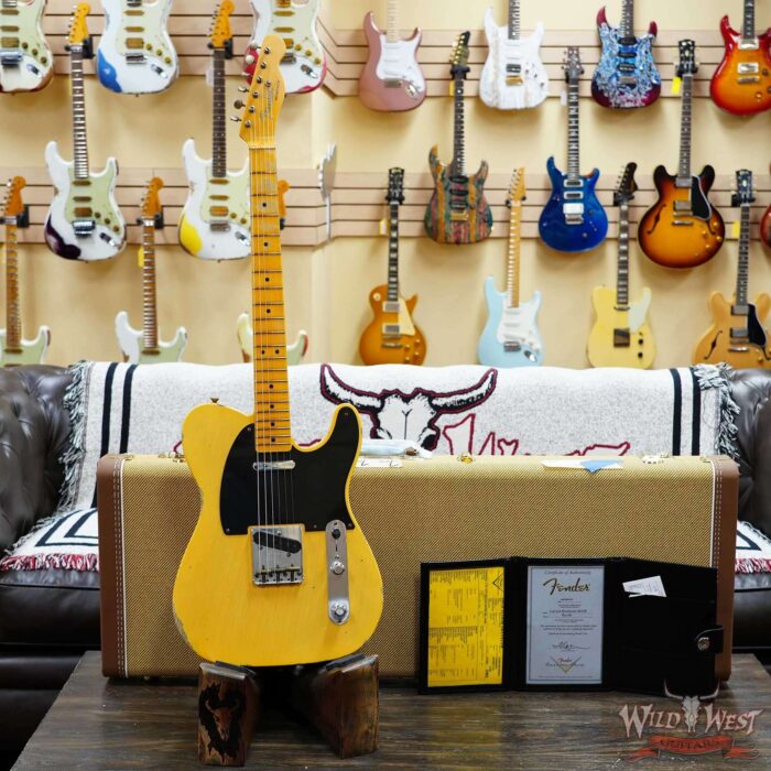 Fender Custom Shop Limited Edition 70th Anniversary Broadcaster (Telecaster) Relic Nocaster Blonde 7.30 LBS - Image 6