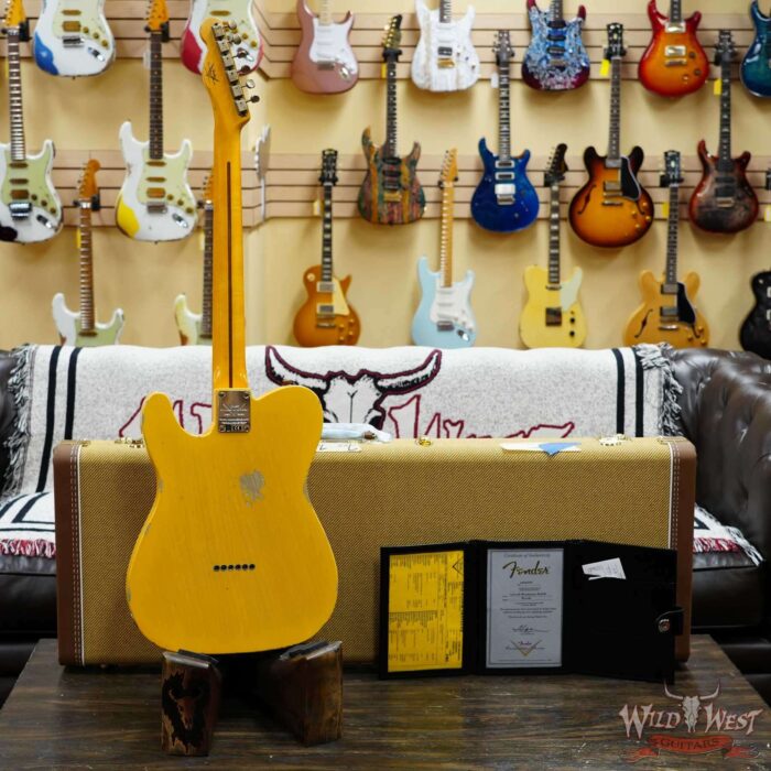 Fender Custom Shop Limited Edition 70th Anniversary Broadcaster (Telecaster) Relic Nocaster Blonde 7.30 LBS - Image 9