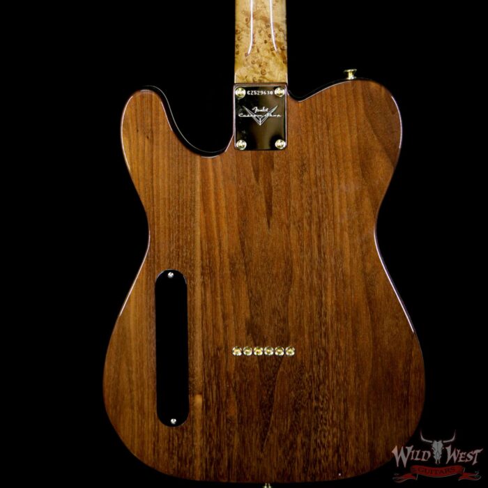 Fender Custom Shop Masterbuilt Dennis Galuszka Artisan Claro Walnut Telecaster HH African Blackwood Board - Image 7