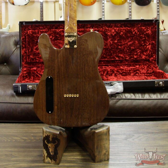 Fender Custom Shop Masterbuilt Dennis Galuszka Artisan Claro Walnut Telecaster HH African Blackwood Board - Image 15