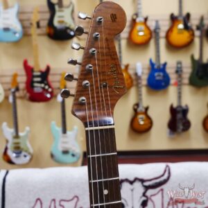 Fender Custom Shop Dennis Galuszka Masterbuilt Roasted 1959 Stratocaster Brazilian Rosewood Slab Board Hand-Wound PUs Journeyman Relic Faded Aged Fiesta Red - Image 7