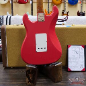 Fender Custom Shop Dennis Galuszka Masterbuilt Roasted 1959 Stratocaster Brazilian Rosewood Slab Board Hand-Wound PUs Journeyman Relic Faded Aged Fiesta Red - Image 12