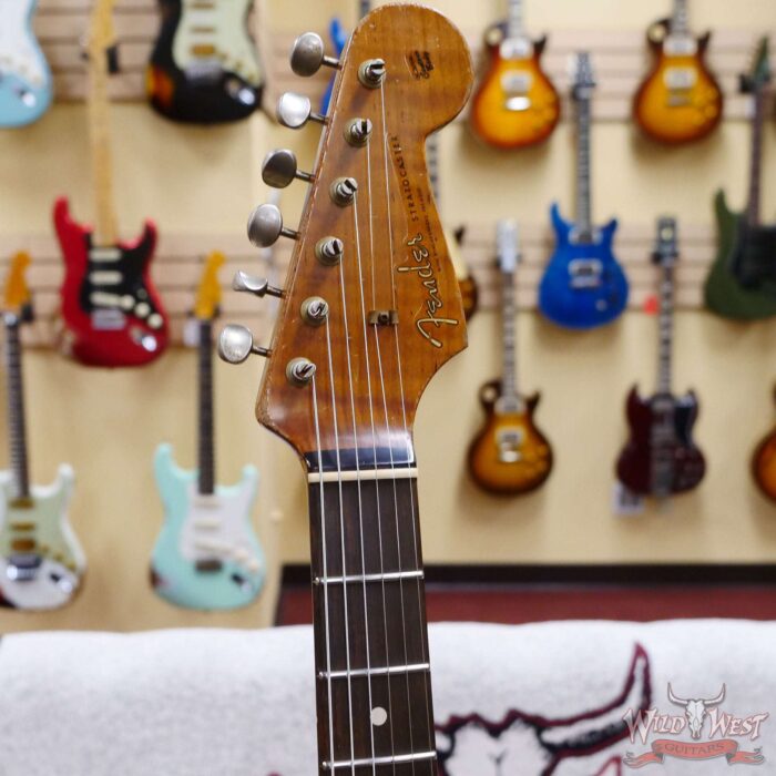 Fender Custom Shop Dennis Galuszka Masterbuilt Roasted 1959 Stratocaster Brazilian Rosewood Slab Board Hand-Wound PUs Journeyman Relic Faded Aged Sgerwood Green - Image 7