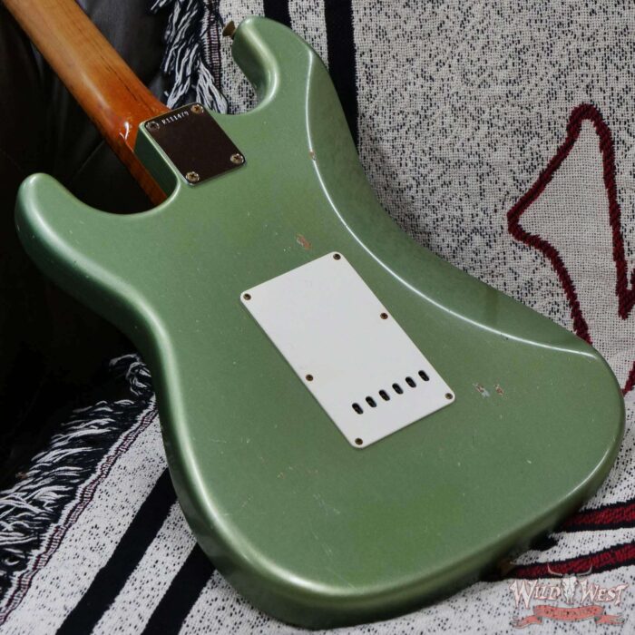 Fender Custom Shop Dennis Galuszka Masterbuilt Roasted 1959 Stratocaster Brazilian Rosewood Slab Board Hand-Wound PUs Journeyman Relic Faded Aged Sgerwood Green - Image 11