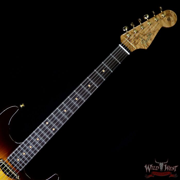Fender Custom Shop Strat Dennis Galuszka Masterbuilt Artisan Tamo Ash Top African Blackwood Board - Image 9