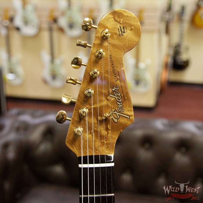 Fender Custom Shop Strat Dennis Galuszka Masterbuilt Artisan Tamo Ash Top African Blackwood Board - Image 10