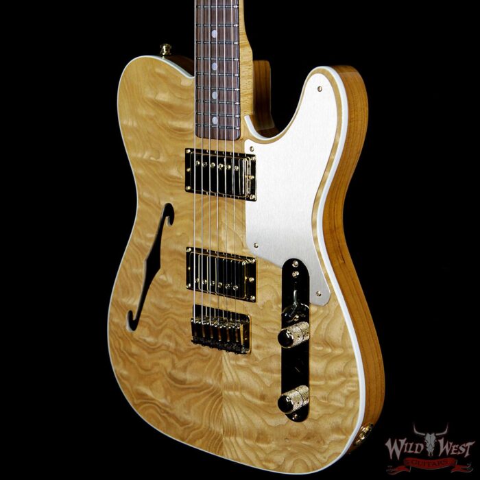 Fender Custom Shop Dennis Galuszka Masterbuilt Artisan Thinline Telecater HH Tamo Ash Top Natural - Image 2