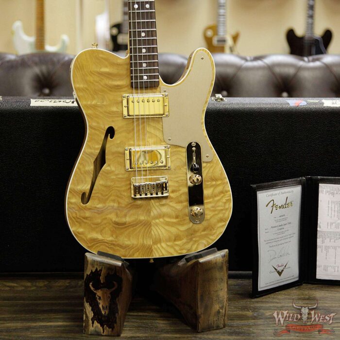Fender Custom Shop Dennis Galuszka Masterbuilt Artisan Thinline Telecater HH Tamo Ash Top Natural - Image 11