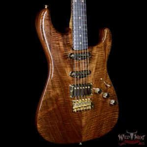 2018 Fender Custom Shop Masterbuilt Dennis Galuszka Artisan Claro Walnut Stratocaster HSS African Blackwood Board - Image 4