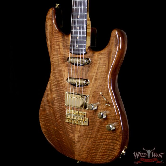 2018 Fender Custom Shop Masterbuilt Dennis Galuszka Artisan Claro Walnut Stratocaster HSS African Blackwood Board - Image 2