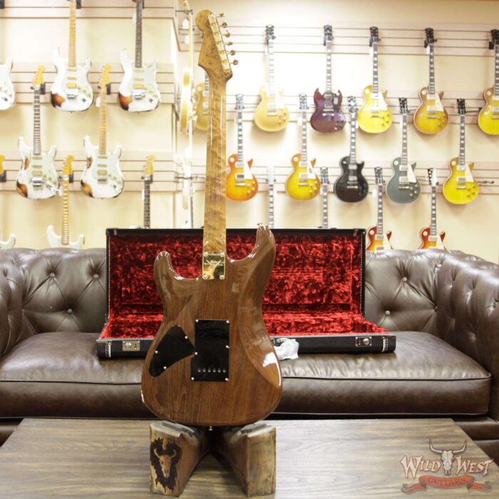 2018 Fender Custom Shop Masterbuilt Dennis Galuszka Artisan Claro Walnut Stratocaster HSS African Blackwood Board - Image 14