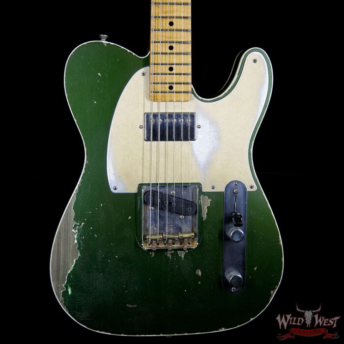 Fender Masterbuilt Dale Wilson Custom Shop 1960 Telecaster Relic Flame Maple Fingerboard Aged Cadillac Green - Image 3