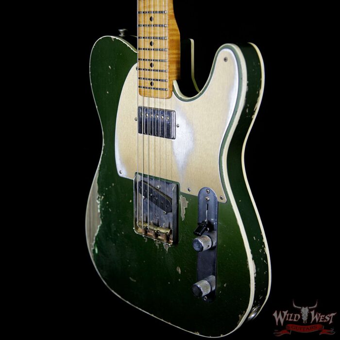 Fender Masterbuilt Dale Wilson Custom Shop 1960 Telecaster Relic Flame Maple Fingerboard Aged Cadillac Green - Image 2