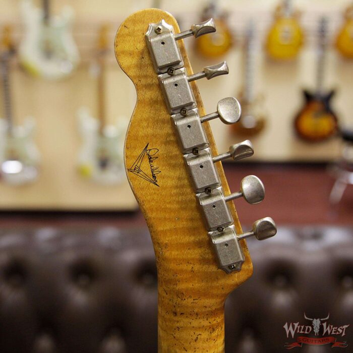 Fender Masterbuilt Dale Wilson Custom Shop 1960 Telecaster Relic Flame Maple Fingerboard Aged Cadillac Green - Image 14
