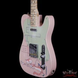 2020 NAMM Fender Custom Shop Dale Wilson Masterbuilt 50’s Pink Special Telecaster NOS Artwork by Chris Schnabel One of Kind - Image 2