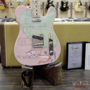2020 NAMM Fender Custom Shop Dale Wilson Masterbuilt 50’s Pink Special Telecaster NOS Artwork by Chris Schnabel One of Kind - Image 12