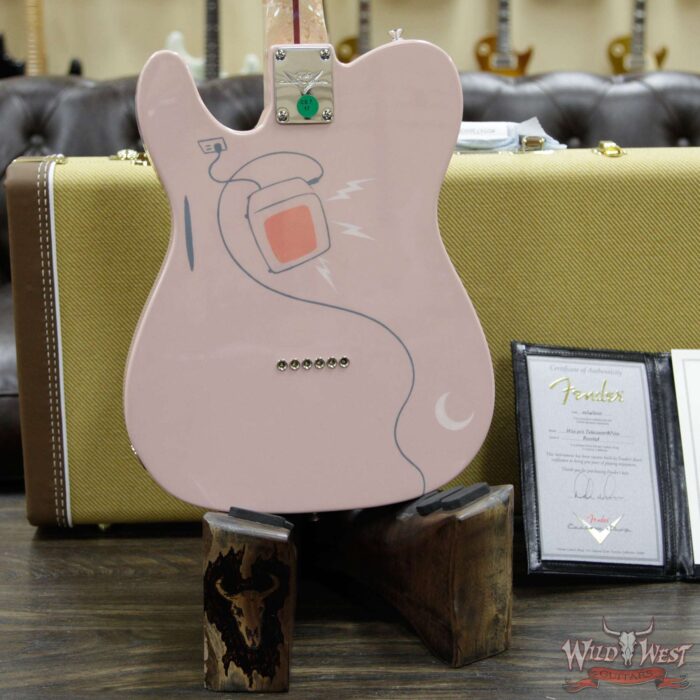 2020 NAMM Fender Custom Shop Dale Wilson Masterbuilt 50’s Pink Special Telecaster NOS Artwork by Chris Schnabel One of Kind - Image 14