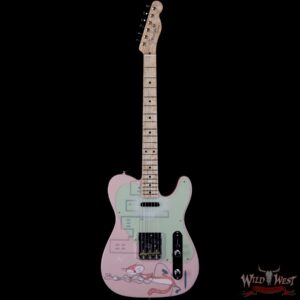 2020 NAMM Fender Custom Shop Dale Wilson Masterbuilt 50’s Pink Special Telecaster NOS Artwork by Chris Schnabel One of Kind - Image 4