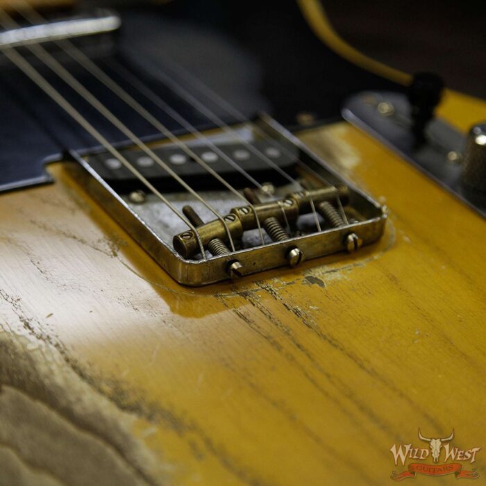 Fender Custom Shop 2019 NAMM #403 Dale Wilson Masterbuilt 1952 Telecaster Heavy Relic Flame Maple Neck Smoked Blonde Butterscotch - Image 19