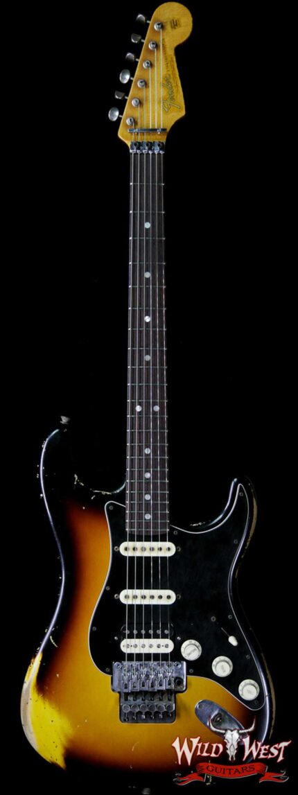 Fender Custom Shop John Cruz Masterbuilt 1965 Stratocaster HSS Floyd Rose Relic 3 Tone Sunburst