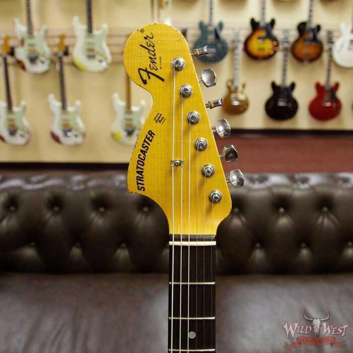 Fender Custom Shop Jason Smith Masterbuilt 1969 Stratocaster Heavy Relic Reverse Head Rosewood Board Olympic White - Image 10