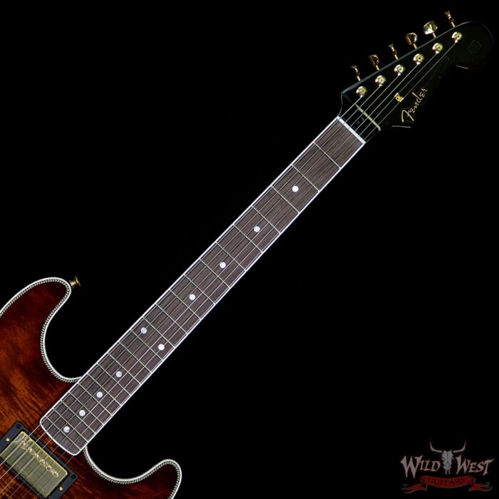 Fender Custom Shop 2018 NAMM #2005 Apprentice Built Roasted Ash Stratocaster NOS Koa Top Flame Maple Neck by Carlos Lopez - Image 8