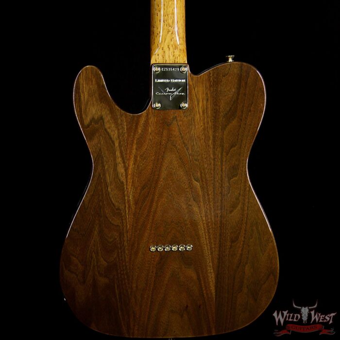 Fender Custom Shop Masterbuilt Paul Waller Artisan Claro Walnut Telecaster HH Birdseye Maple Neck African Blackwood Board - Image 4