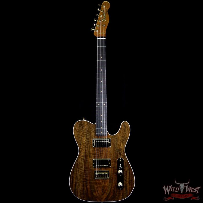 Fender Custom Shop Masterbuilt Paul Waller Artisan Claro Walnut Telecaster HH Birdseye Maple Neck African Blackwood Board - Image 6
