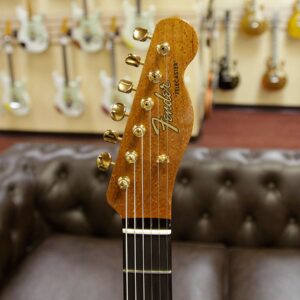 Fender Custom Shop Masterbuilt Paul Waller Artisan Claro Walnut Telecaster HH Birdseye Maple Neck African Blackwood Board - Image 10
