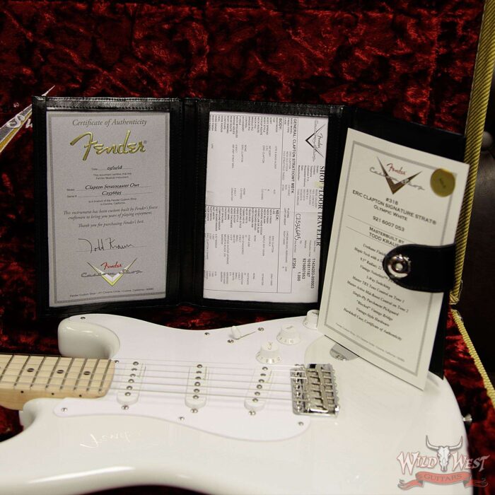 Fender Custom Shop Masterbuilt Todd Krause Eric Clapton Signature Stratocaster NOS Olympic White - Image 16