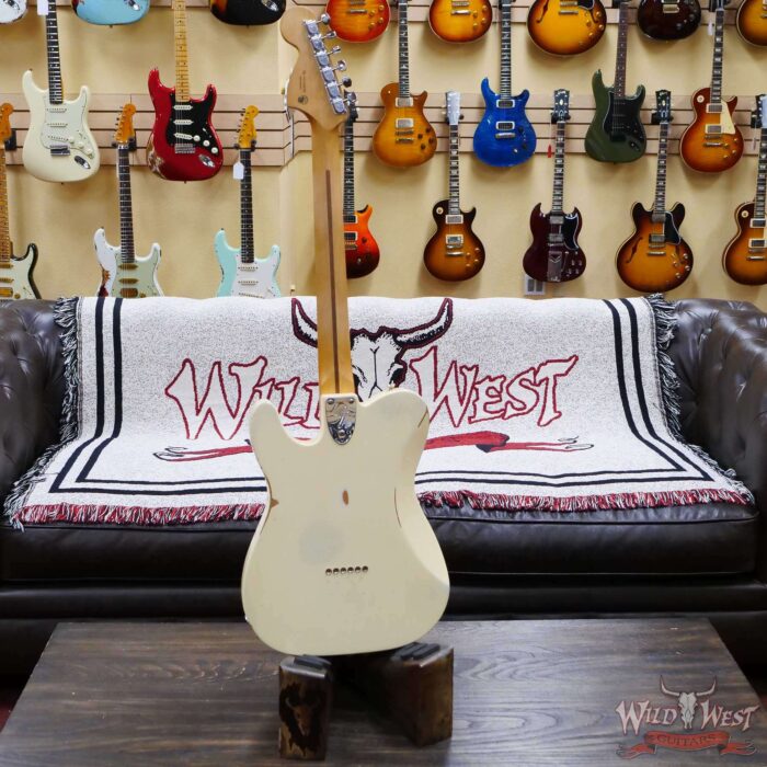 Fender Vintera Road Worn ‘70s Telecaster Deluxe Maple Fingerboard Olympic White - Image 9