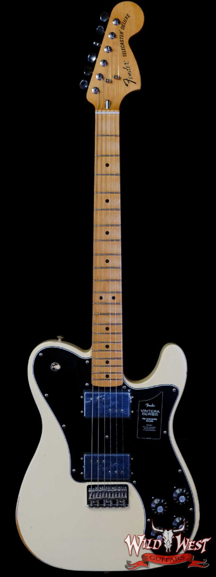 Fender Vintera Road Worn ‘70s Telecaster Deluxe Maple Fingerboard Olympic White - Image 1