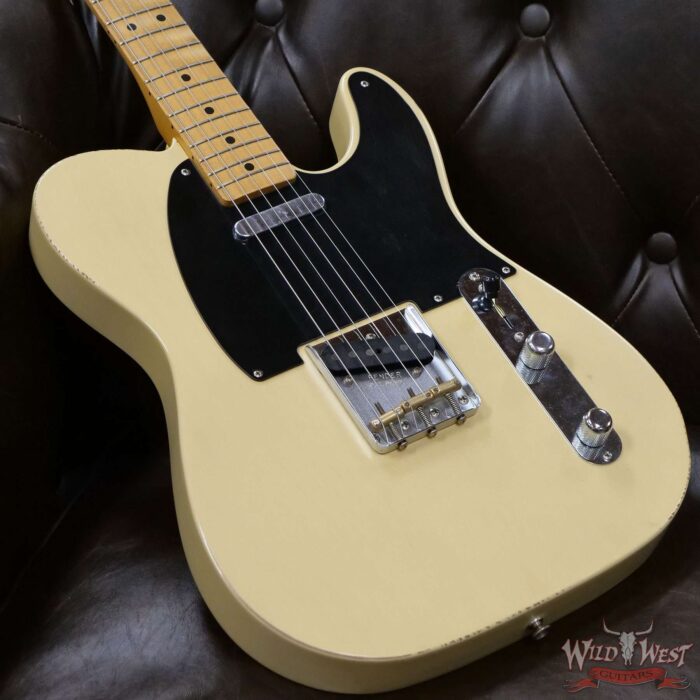 2021 Fender 75th Vintera Road Worn ‘50s Telecaster Maple Fingerboard Vintage Blonde - Image 6