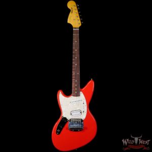 Fender Kurt Cobain Jag-Stang Rosewood Fingerboard Fiesta Red Left-Hand Lefty - Image 3