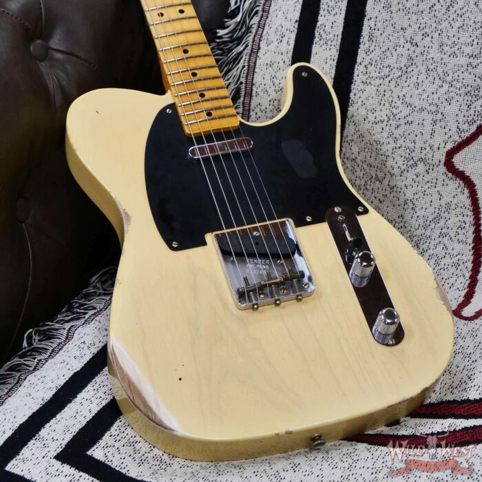 Fender Custom Shop 1951 Nocaster Ash Body Maple Neck Relic Faded Aged Nocaster Blonde 7.05 lbs - Image 8