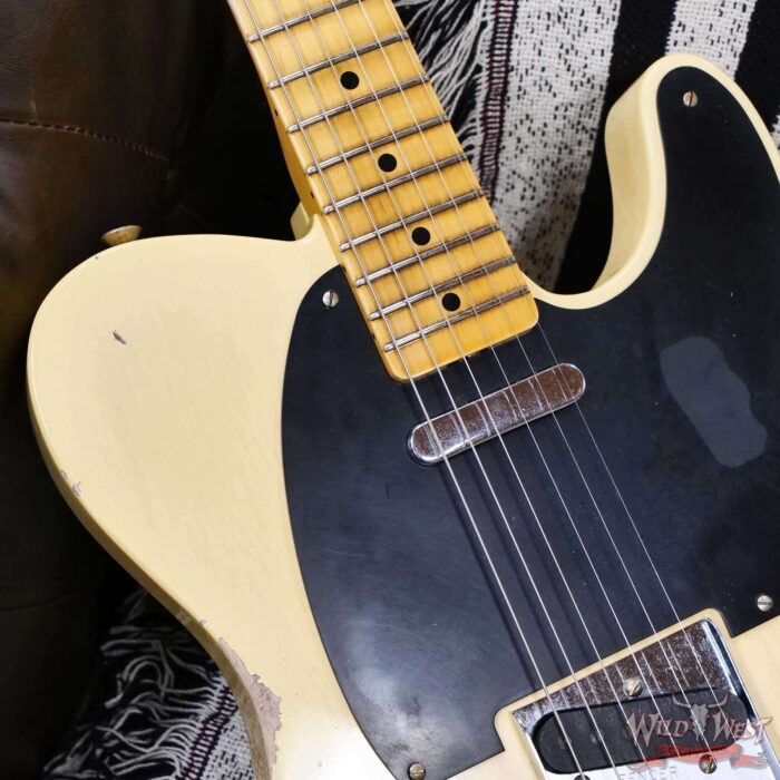 Fender Custom Shop 1951 Nocaster Ash Body Maple Neck Relic Faded Aged Nocaster Blonde 7.05 lbs - Image 9