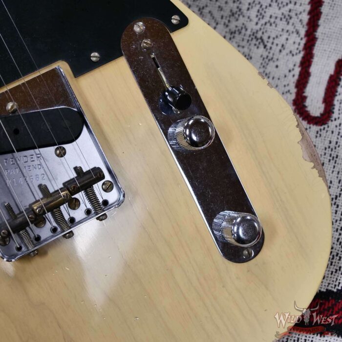Fender Custom Shop 1951 Nocaster Ash Body Maple Neck Relic Faded Aged Nocaster Blonde 7.05 lbs - Image 10