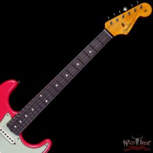 Fender Custom Shop 1962 Stratocaster Hand-Wound Pickups AAA Dark Rosewood Slab Board Relic Fiesta Red 7.70 LBS - Image 4