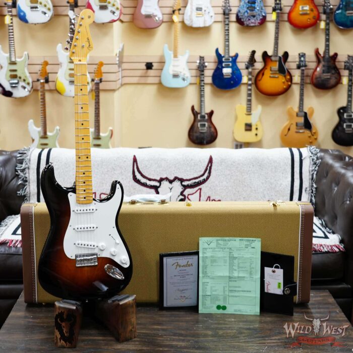 Fender Custom Shop Vintage Custom ‘55 1955 Hardtail Stratocaster Time Capsule Package Wide Fade 2 Tone Sunburst 7.55 LBS - Image 6