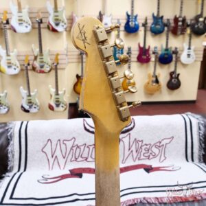 Fender Custom Shop Wild West Guitars 25th Anniversary 1960 Stratocaster Madagascar Rosewood Fretboard Heavy Relic Fiesta Red 7.65 LBS - Image 11