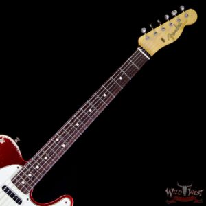2013 Fender Custom Shop 1963 Telecaster Heavy Relic with Dirty Neck Rosewood Fingerboard Candy Apple Red - Image 9