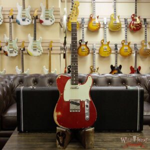 2013 Fender Custom Shop 1963 Telecaster Heavy Relic with Dirty Neck Rosewood Fingerboard Candy Apple Red - Image 12