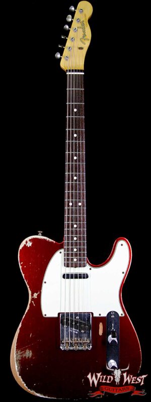 2013 Fender Custom Shop 1963 Telecaster Heavy Relic with Dirty Neck Rosewood Fingerboard Candy Apple Red