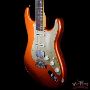 Fender Custom Shop 1962 Stratocaster Relic HSS EVH Pickup Rosewood Fingerboard Orange - Image 2
