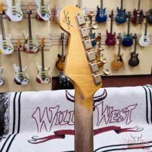 Fender Custom Shop Wild West Guitars 25th Anniversary 1960 Stratocaster Hardtail Madagascar Rosewood Fretboard Heavy Relic Lake Placid Blue 6.60 LBS - Image 11