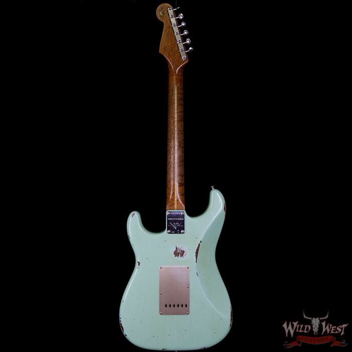 Fender Custom Shop 1956 Stratocaster Relic Roasted Birdeye Maple Neck Surf Green - Image 6